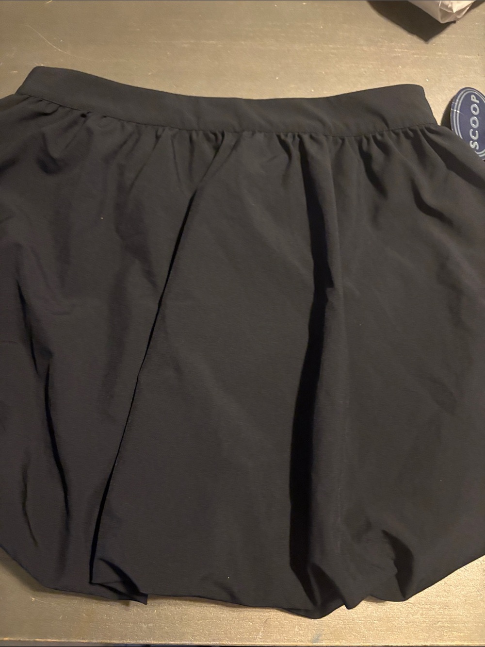 Scoop Black A-Line Women's Skirt